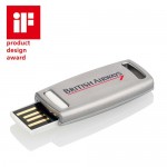 Silver Slider USB Flash Drive